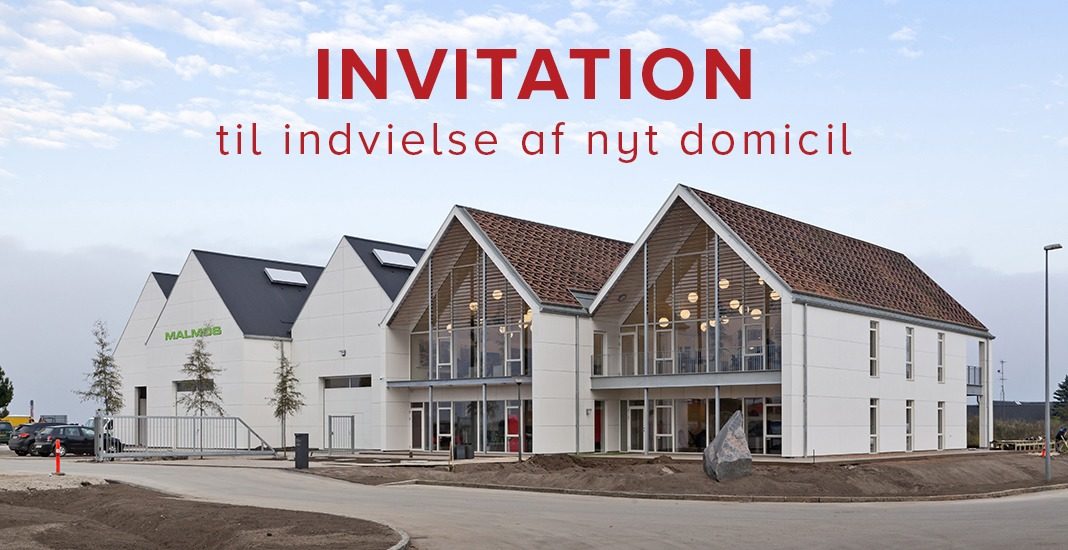 Invitation til indvielse af vores nye domicil